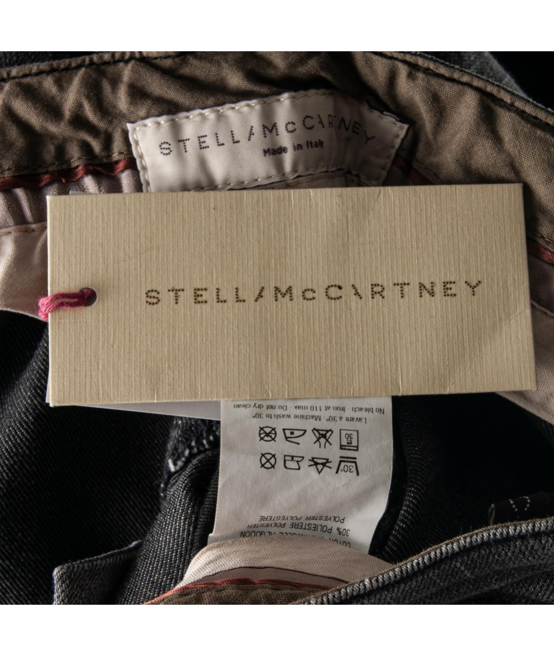 STELLA MCCARTNEY Серые хлопко-полиэстеровые джинсы слим, фото 6