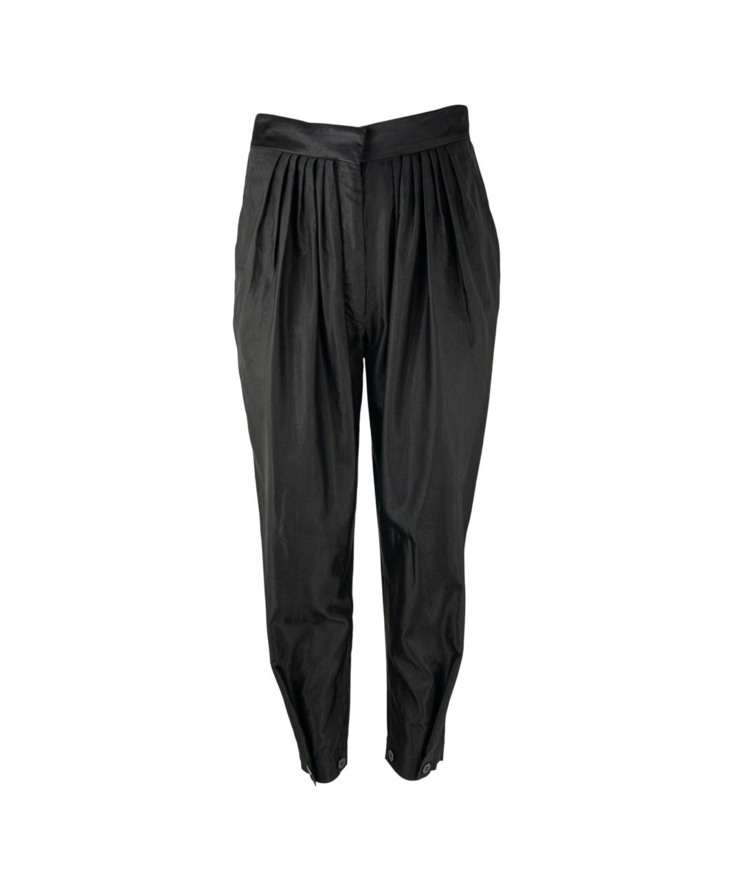 STELLA MCCARTNEY Черные хлопковые брюки широкие, фото 1