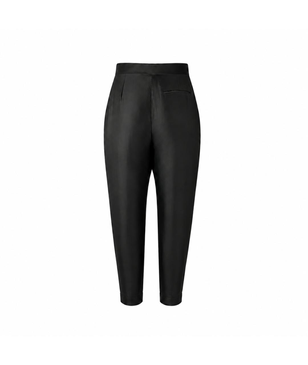 STELLA MCCARTNEY Черные хлопковые брюки широкие, фото 3