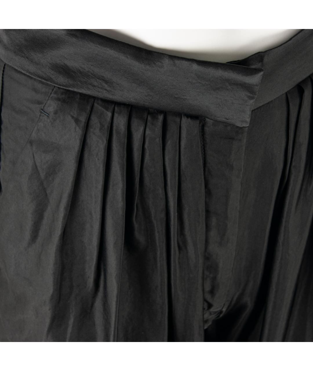 STELLA MCCARTNEY Черные хлопковые брюки широкие, фото 2