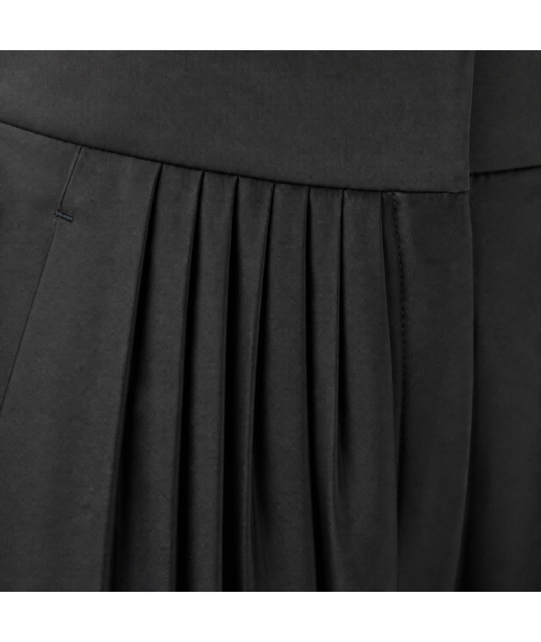 STELLA MCCARTNEY Черные хлопковые брюки широкие, фото 2