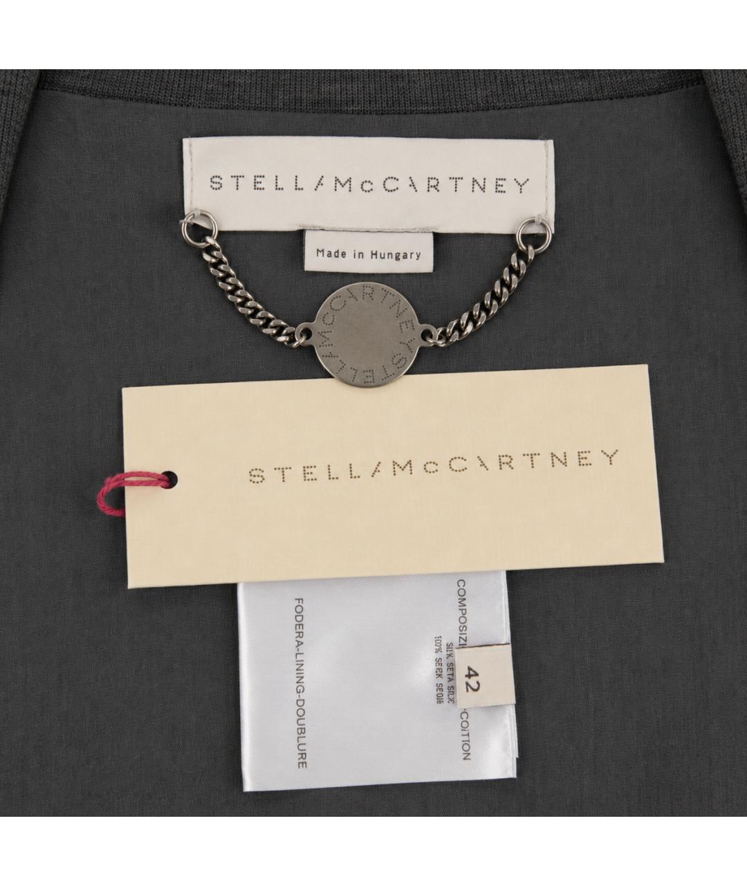 STELLA MCCARTNEY Антрацитовая шелковая куртка, фото 5