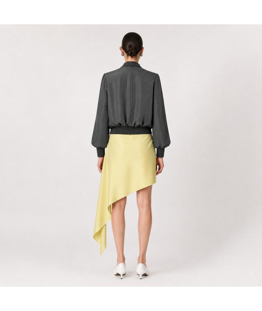 STELLA MCCARTNEY Антрацитовая шелковая куртка, фото 7