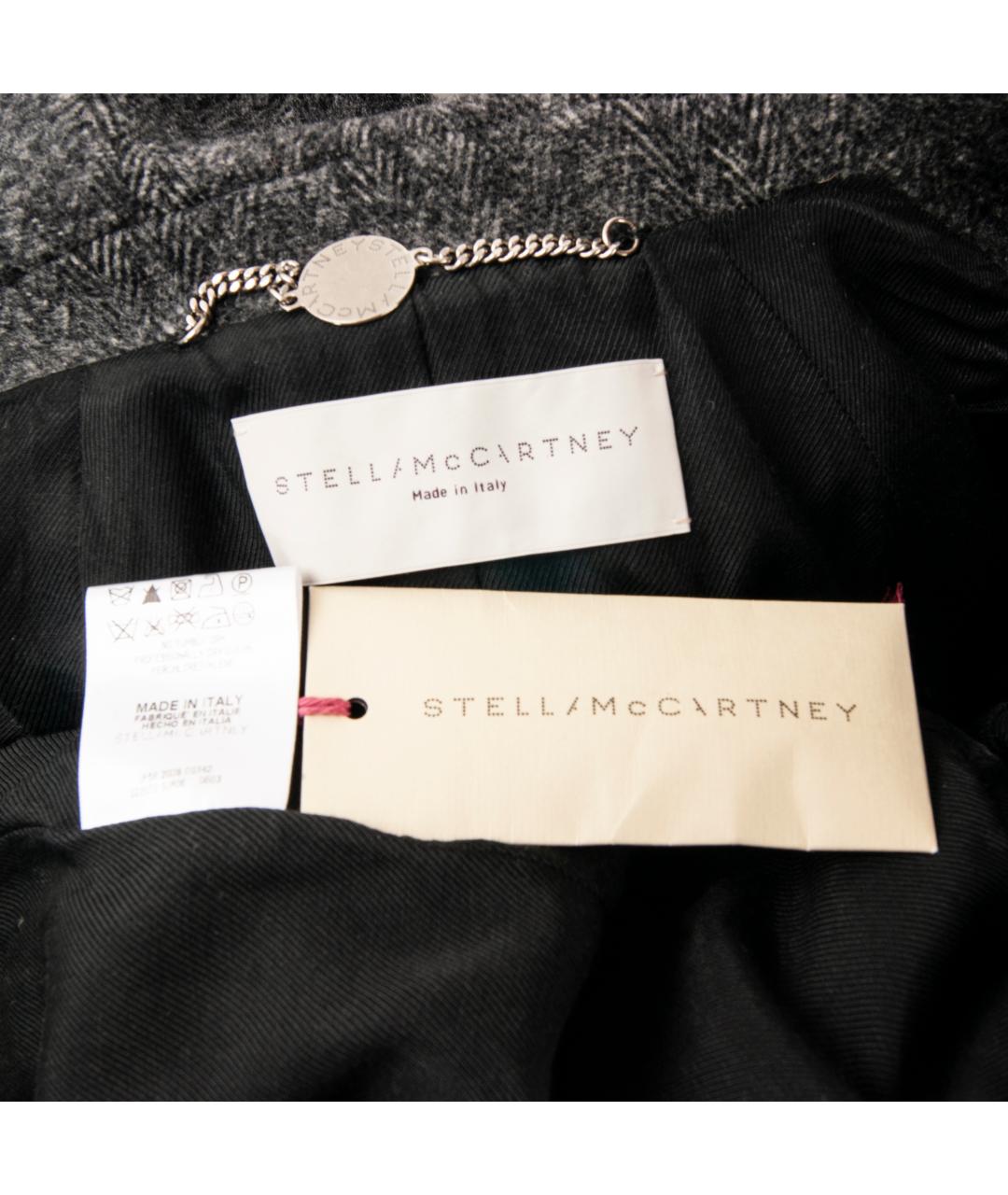 STELLA MCCARTNEY Антрацитовый шерстяной тренч/плащ, фото 5