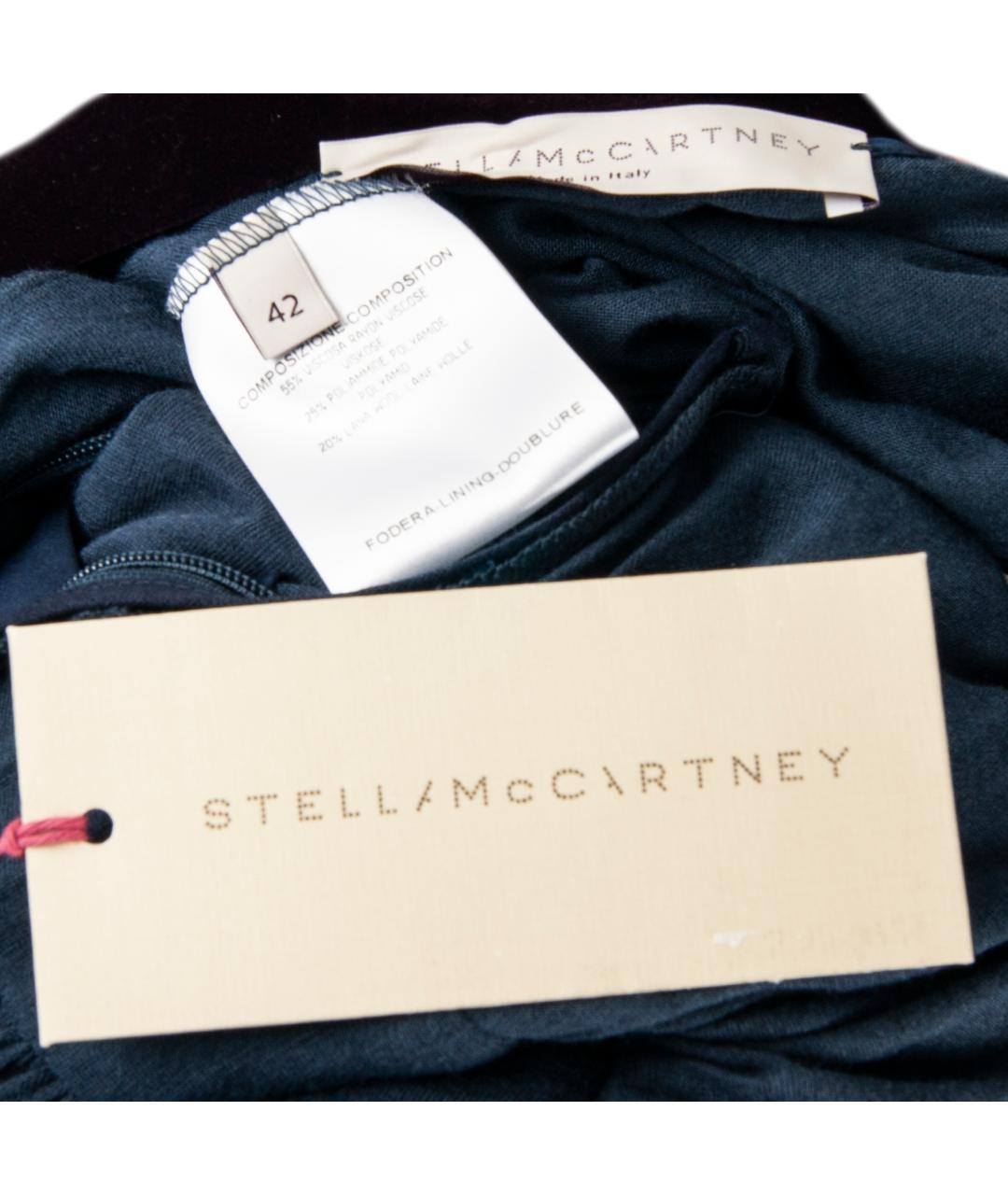 STELLA MCCARTNEY Синее вискозное коктейльное платье, фото 4