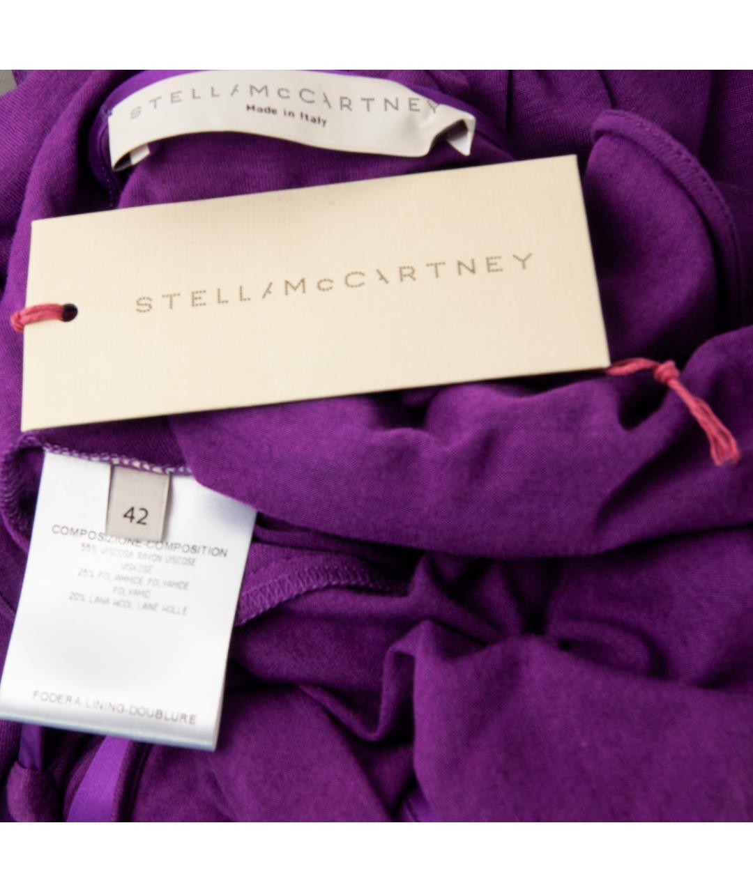STELLA MCCARTNEY Фиолетовое вискозное коктейльное платье, фото 4