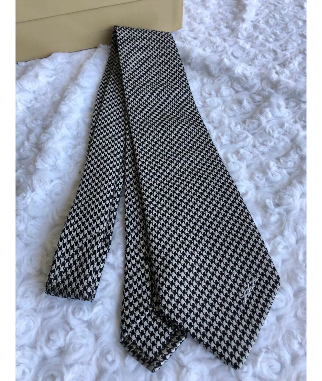 ERMENEGILDO ZEGNA Черный шелковый галстук, фото 6
