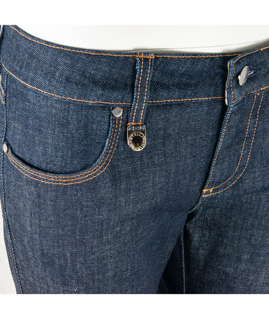 STELLA MCCARTNEY Темно-синие хлопко-эластановые джинсы слим, фото 2