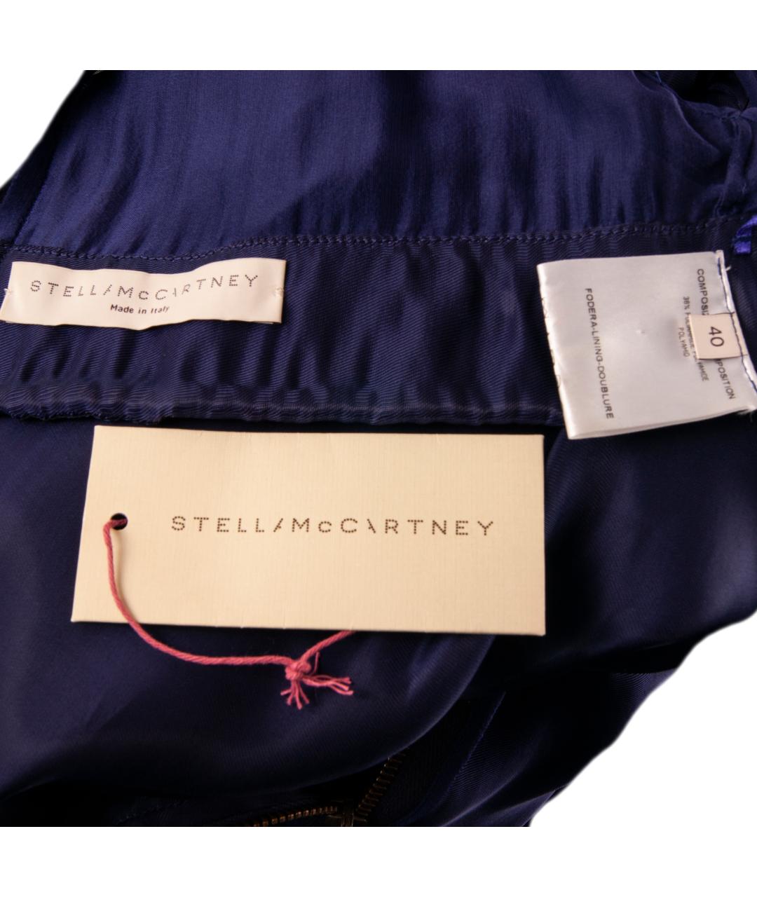 STELLA MCCARTNEY Фиолетовое синтетическое вечернее платье, фото 5