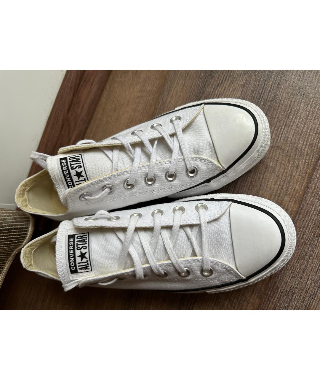 CONVERSE Белые текстильные кеды, фото 2