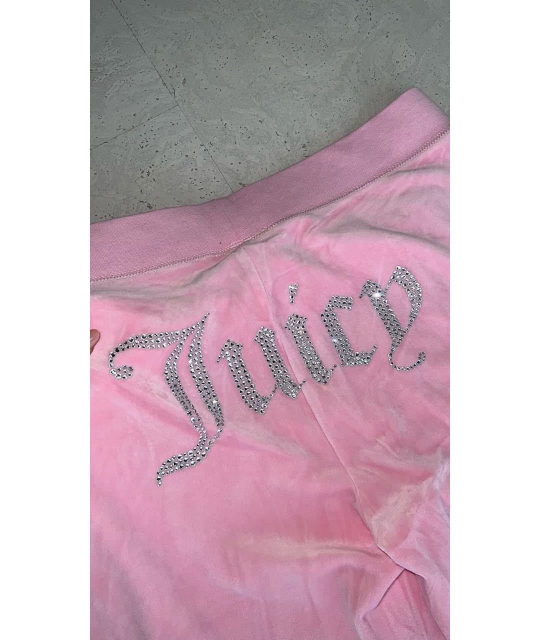 JUICY COUTURE Розовый велюровый спортивные костюмы, фото 7