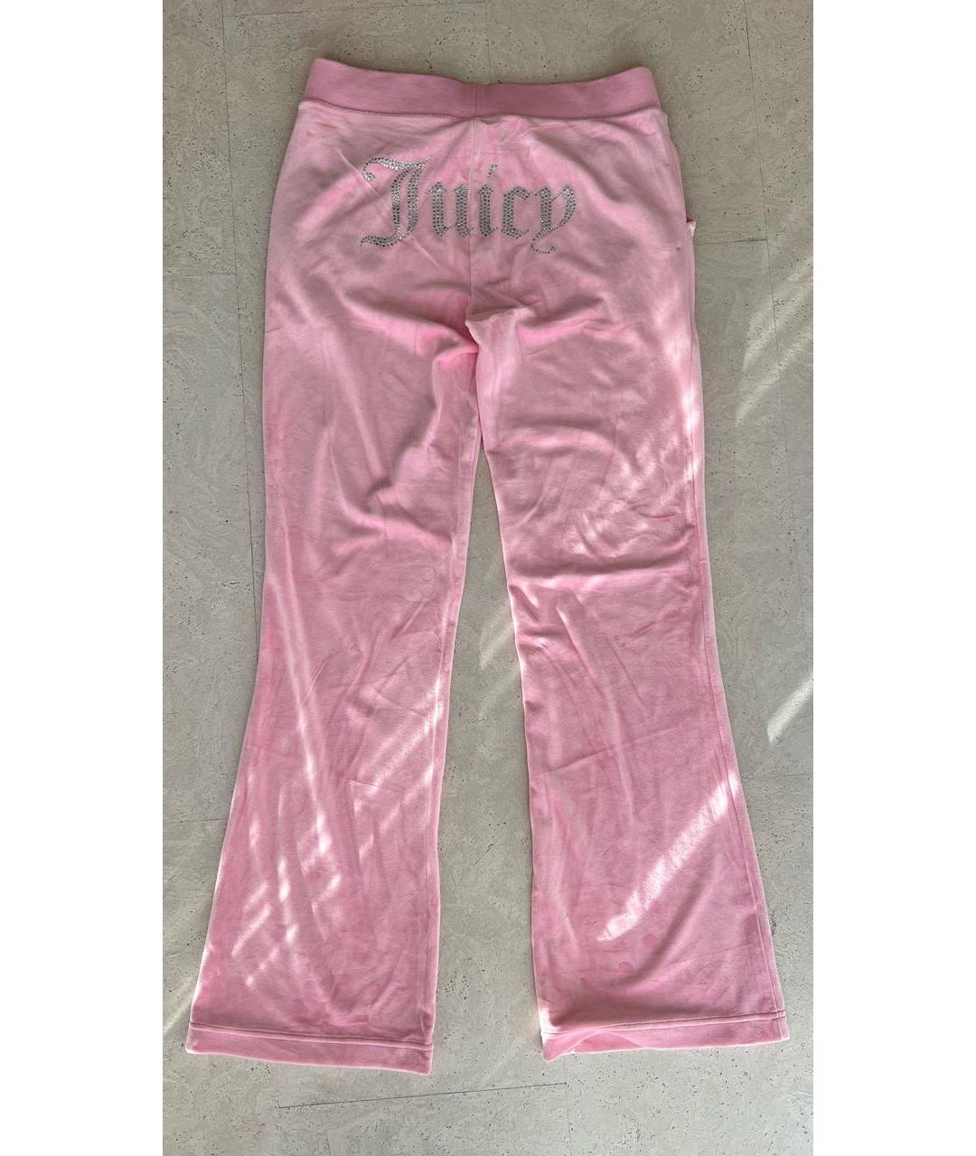 JUICY COUTURE Розовый велюровый спортивные костюмы, фото 3