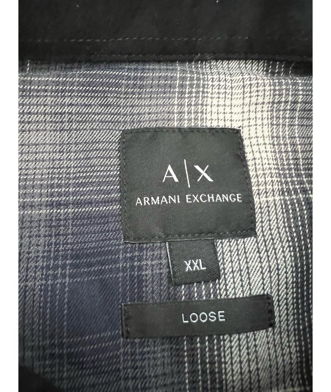 ARMANI EXCHANGE Мульти хлопковая кэжуал рубашка, фото 3