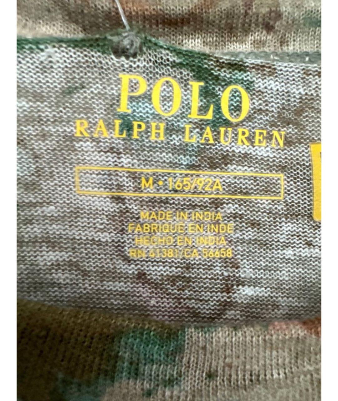 POLO RALPH LAUREN Мульти льняное повседневное платье, фото 3