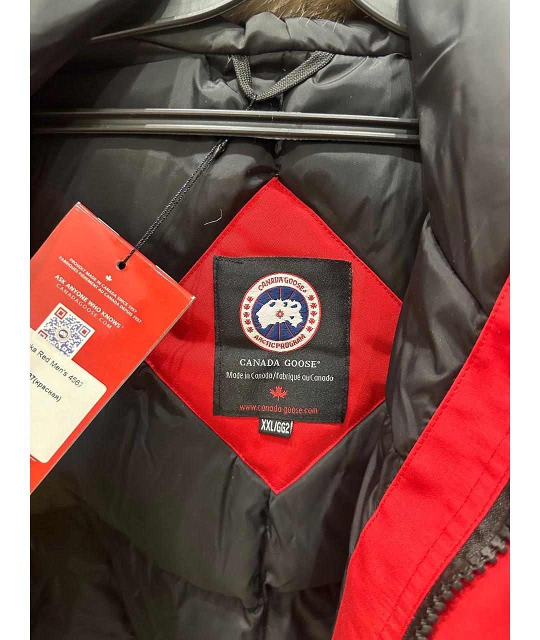 CANADA GOOSE Красная парка, фото 4