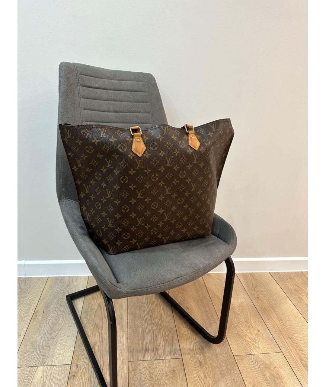 LOUIS VUITTON Коричневая сумка тоут, фото 3