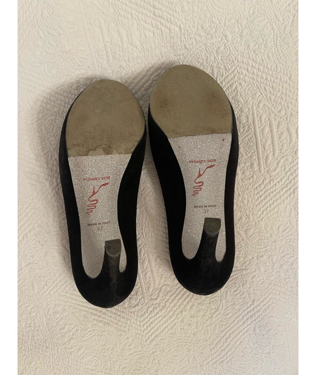 RENE CAOVILLA Черные замшевые туфли, фото 2