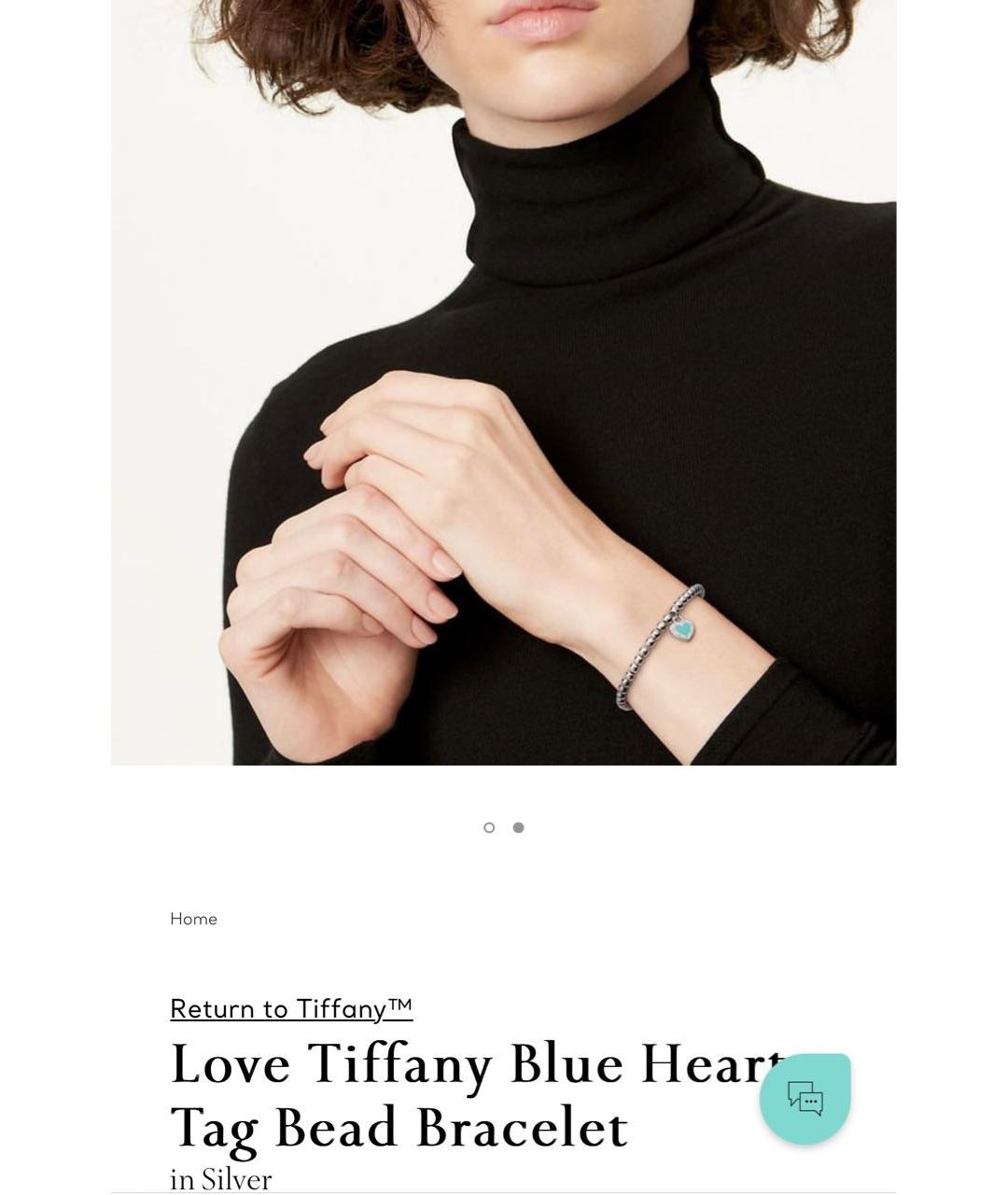 TIFFANY&CO Бирюзовый серебряный браслет, фото 2