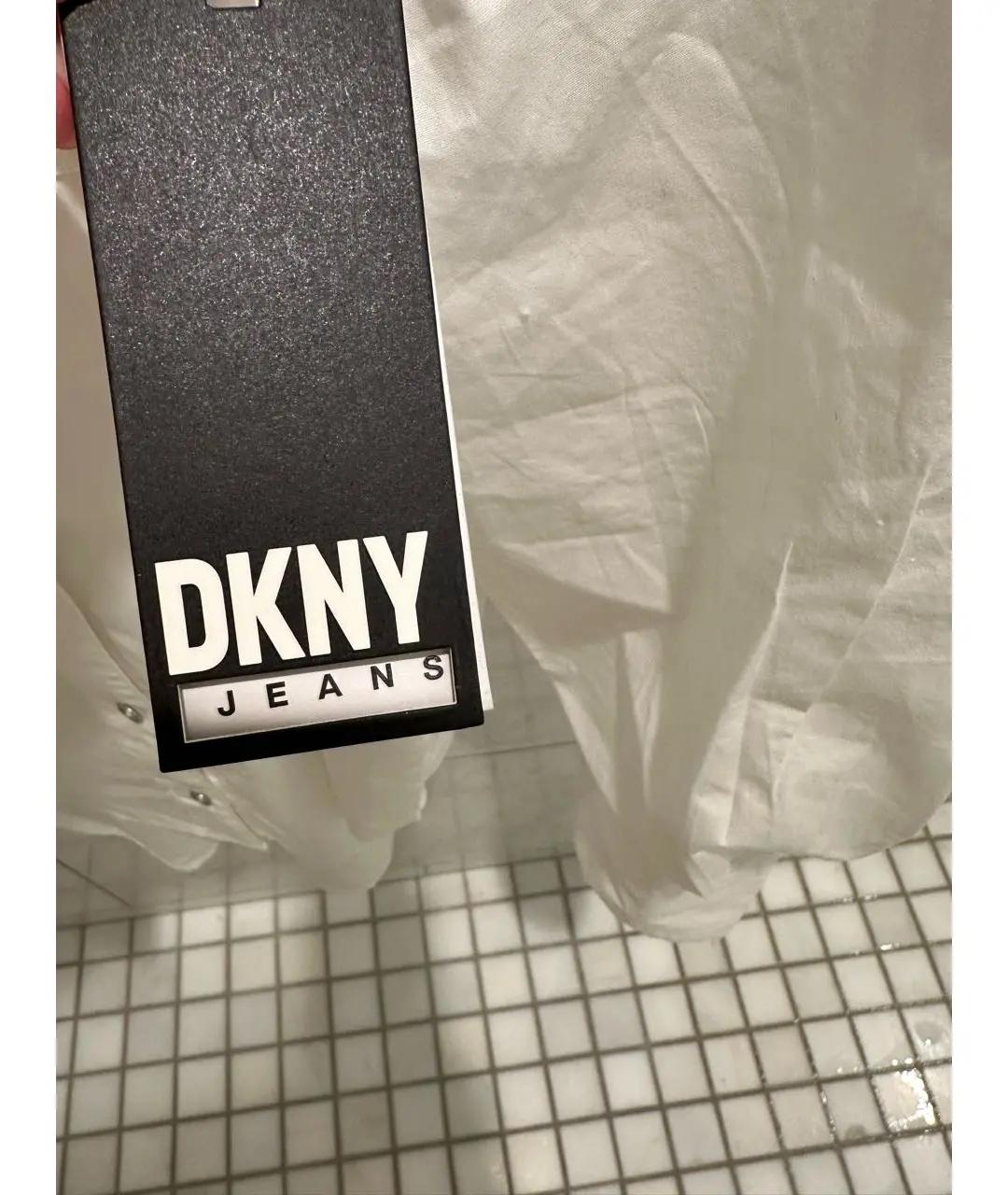 DKNY Белая хлопковая рубашка, фото 6