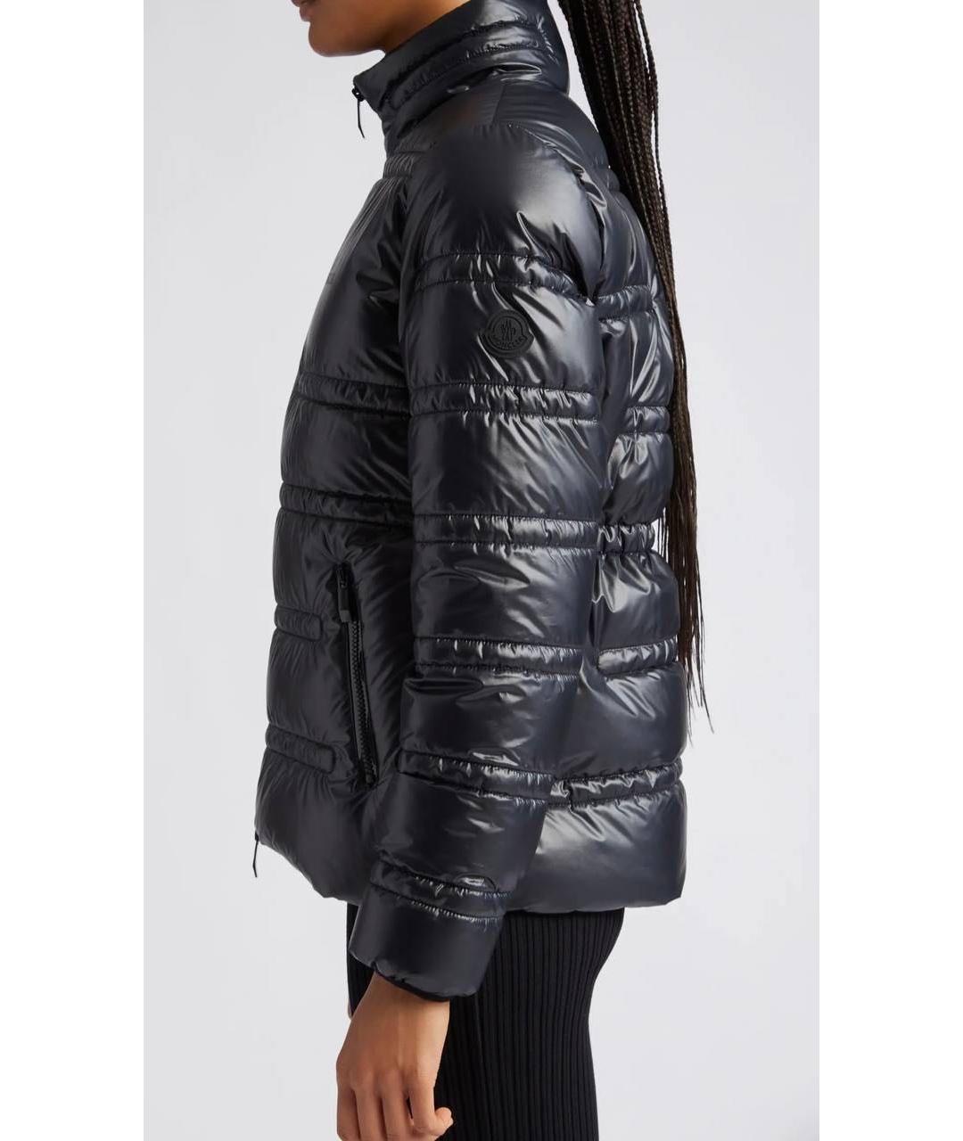 MONCLER Черный пуховик, фото 5