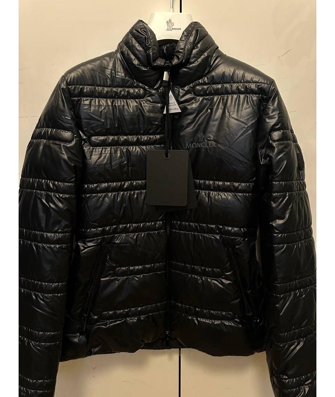 MONCLER Черный пуховик, фото 2