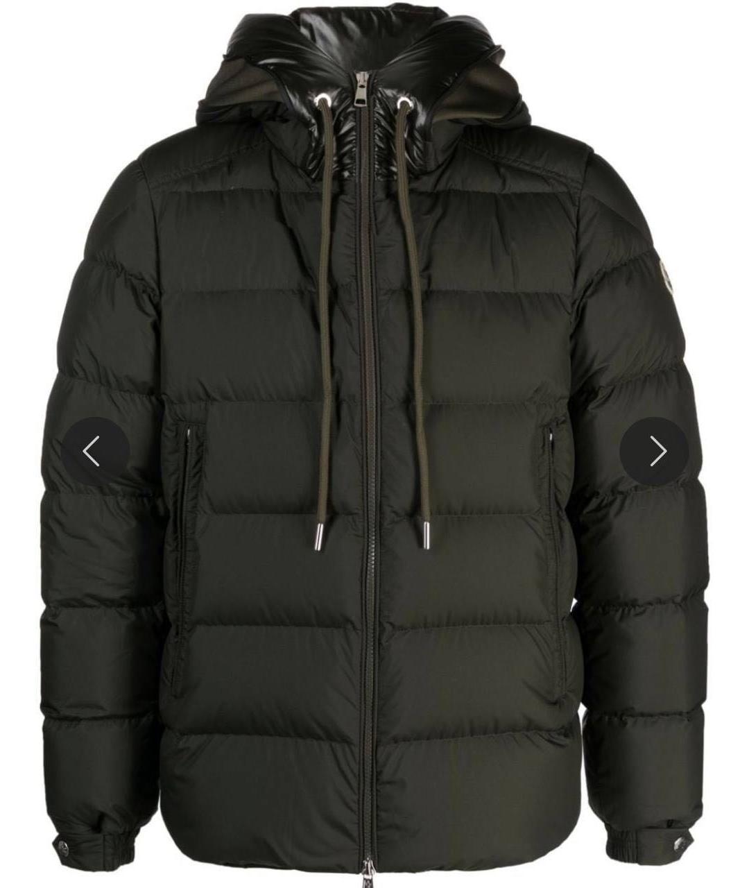 MONCLER Хаки пуховик, фото 1