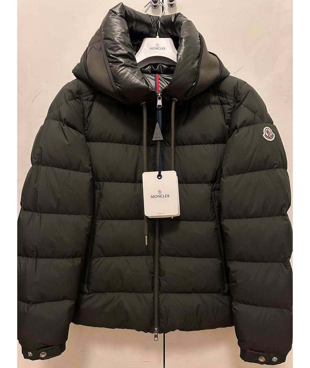 MONCLER Хаки пуховик, фото 2