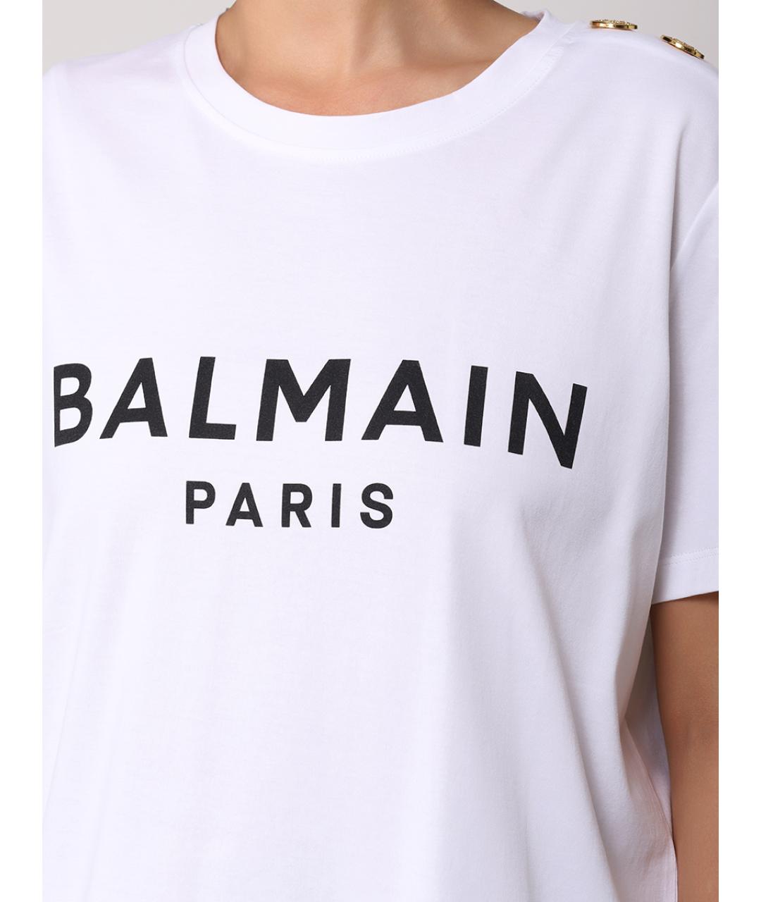 BALMAIN Белая футболка, фото 5