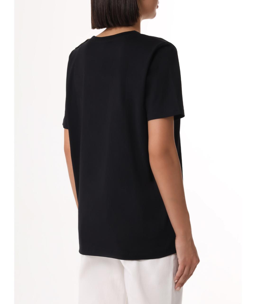 BALMAIN Черная футболка, фото 3