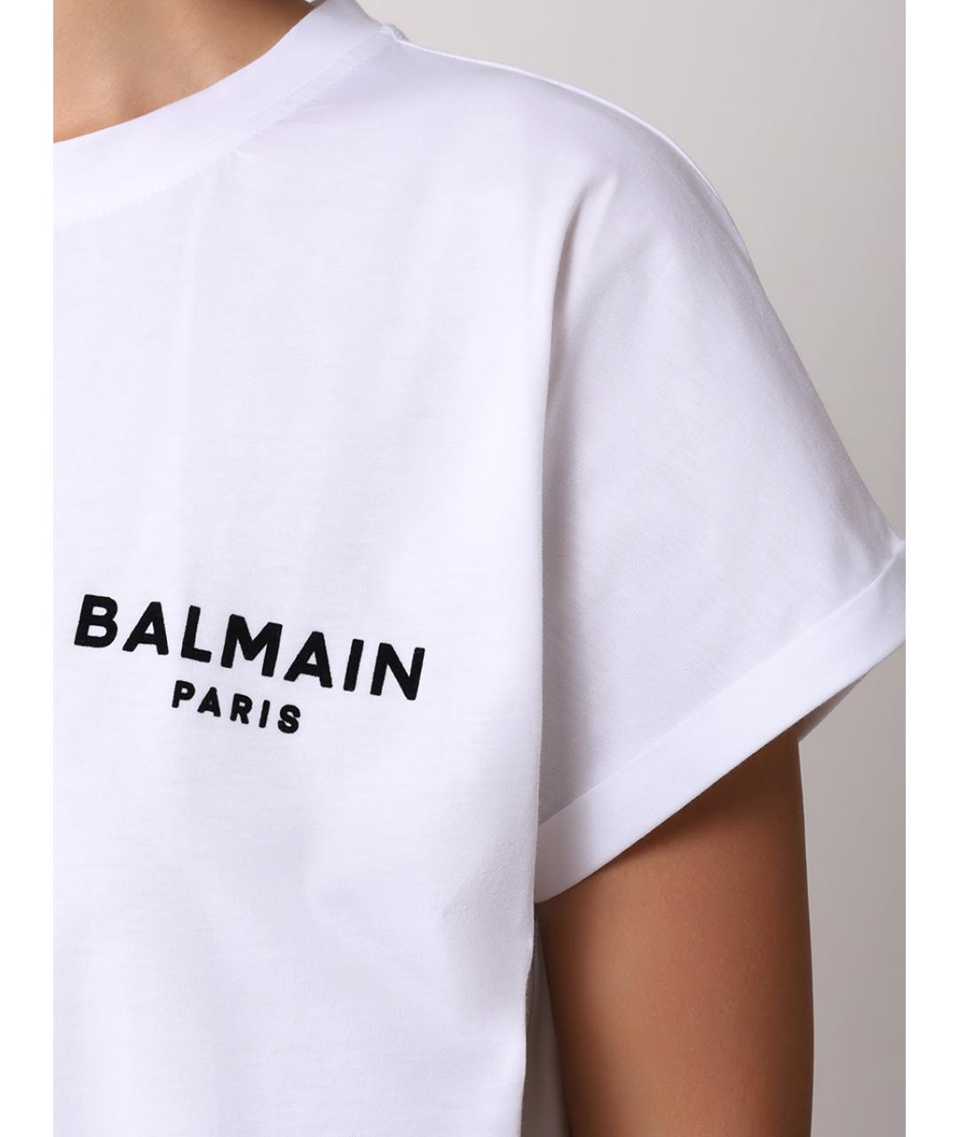 BALMAIN Белая футболка, фото 5