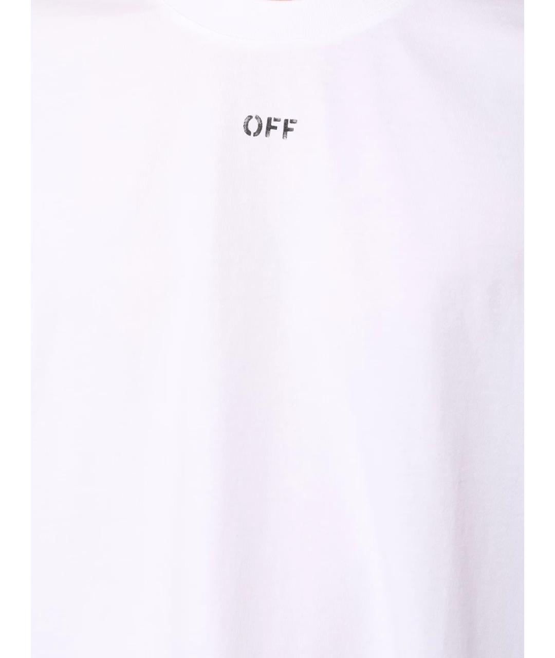 OFF-WHITE Белая футболка, фото 5