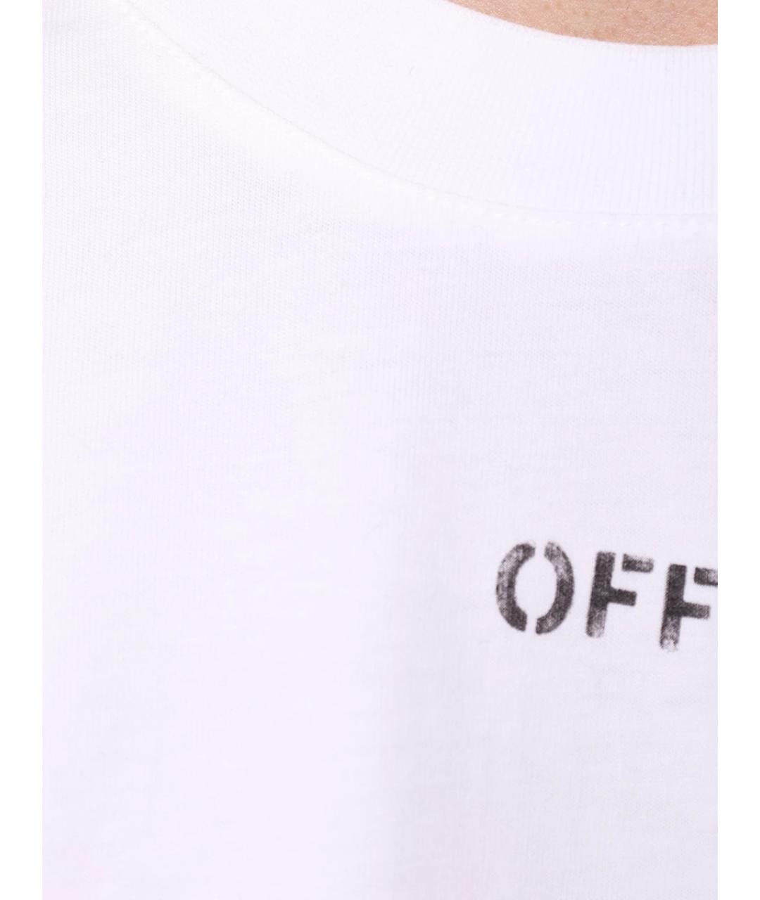 OFF-WHITE Белая футболка, фото 6