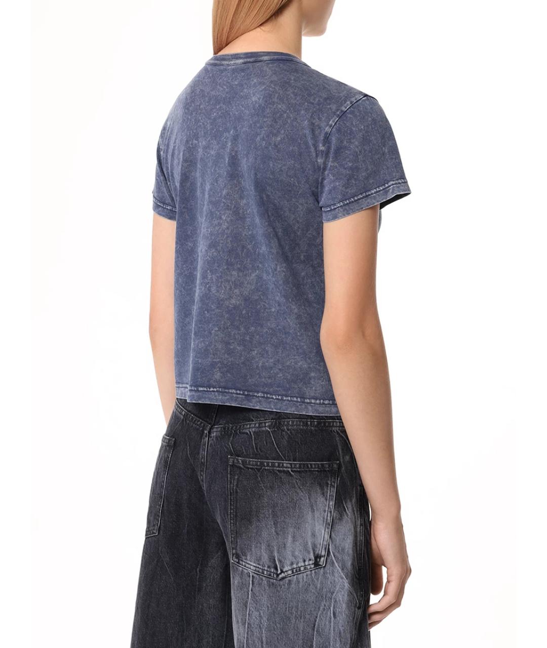 ALEXANDER WANG Синяя футболка, фото 3