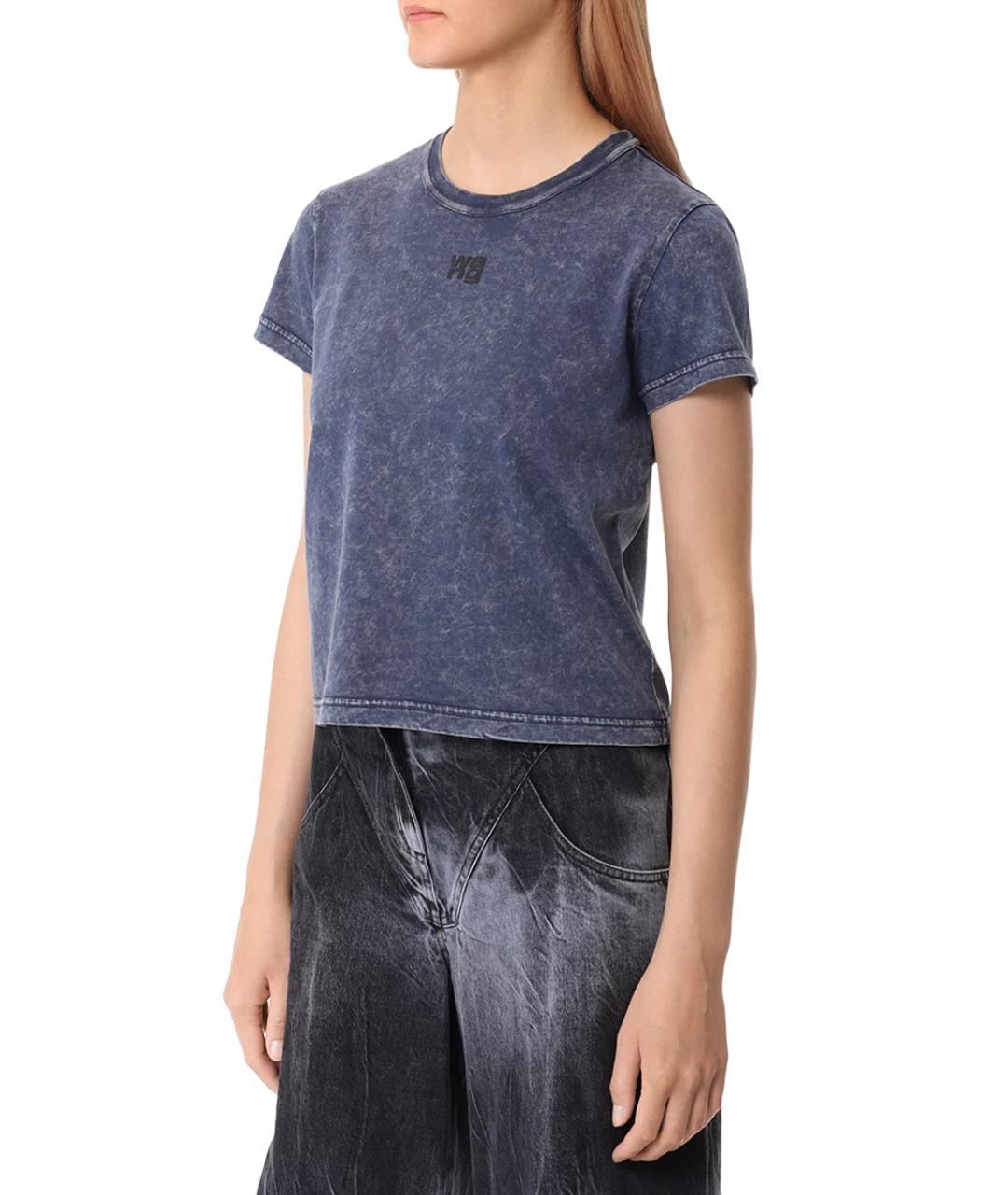 ALEXANDER WANG Синяя футболка, фото 4