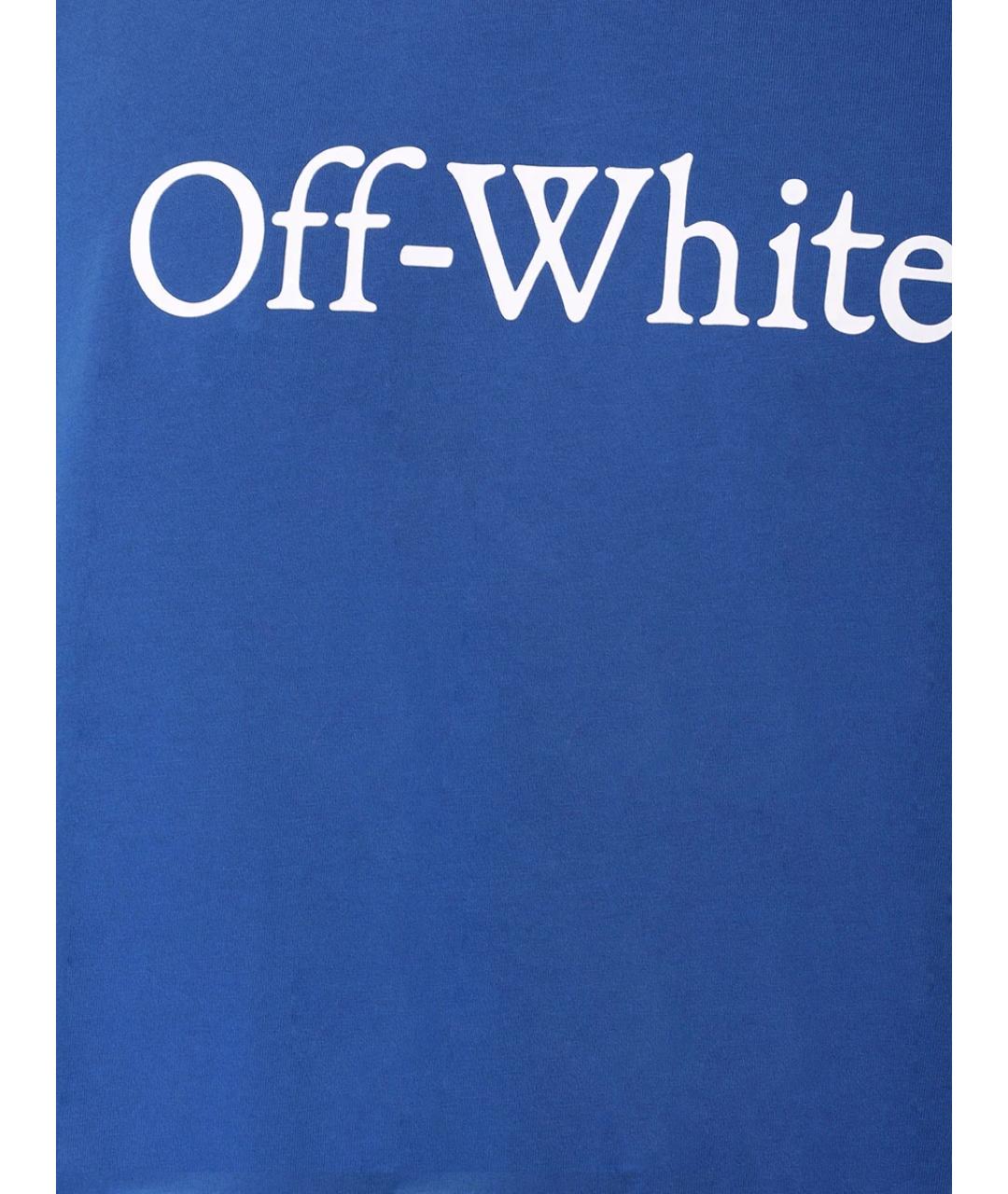 OFF-WHITE Синяя футболка, фото 5