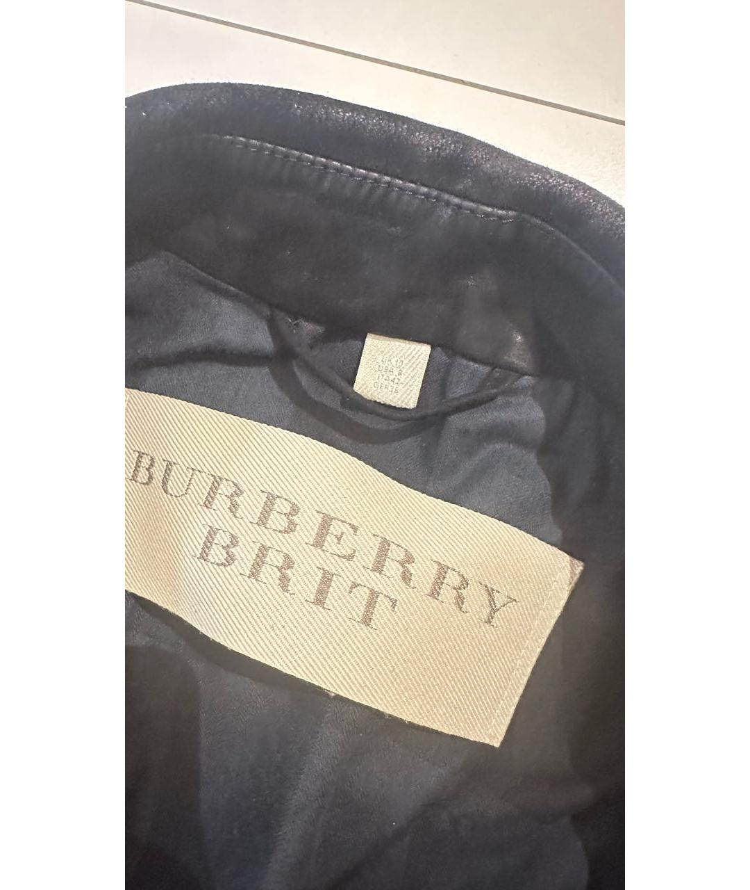 BURBERRY Черная замшевая куртка, фото 7