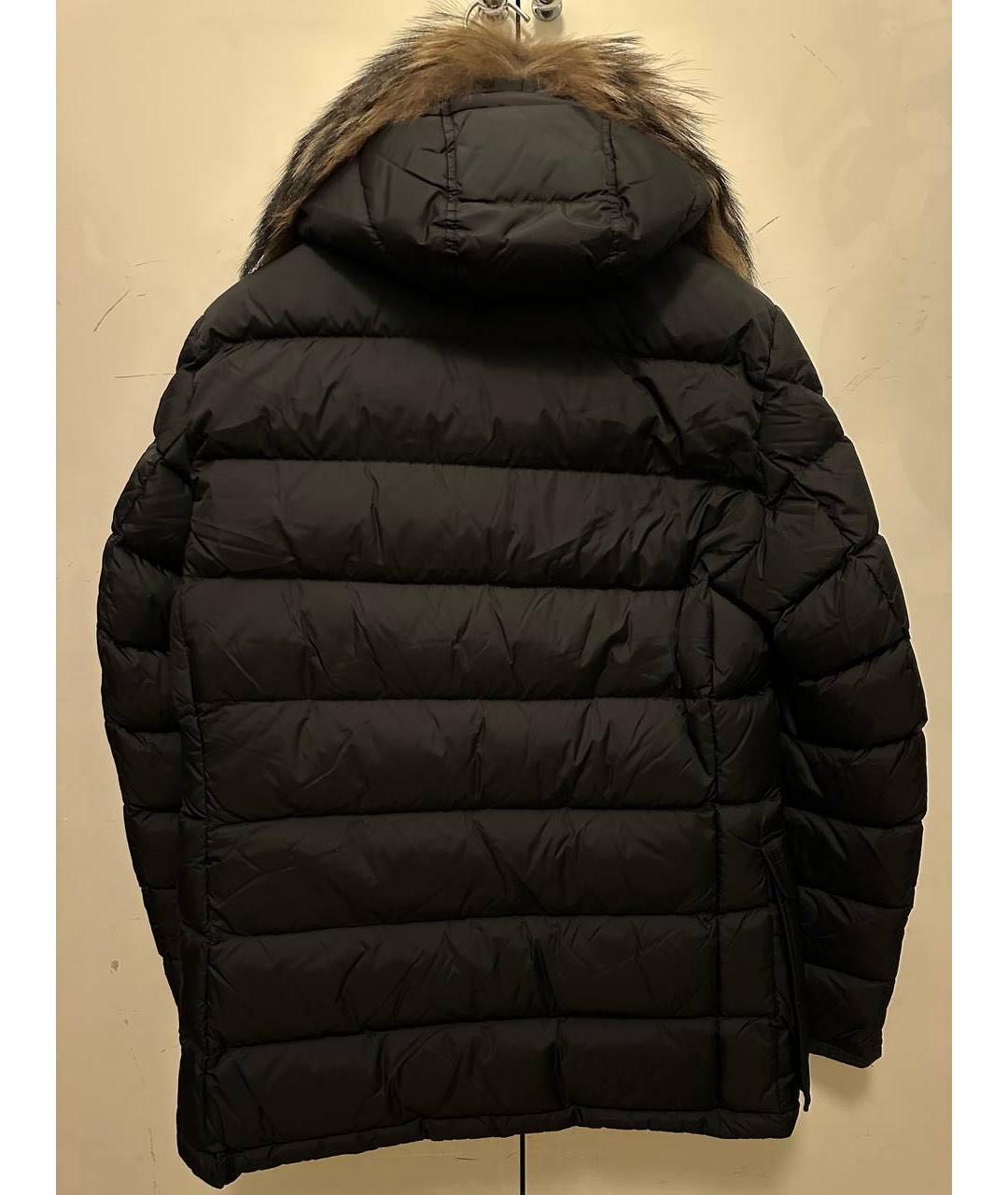 MONCLER Черный пуховик, фото 3