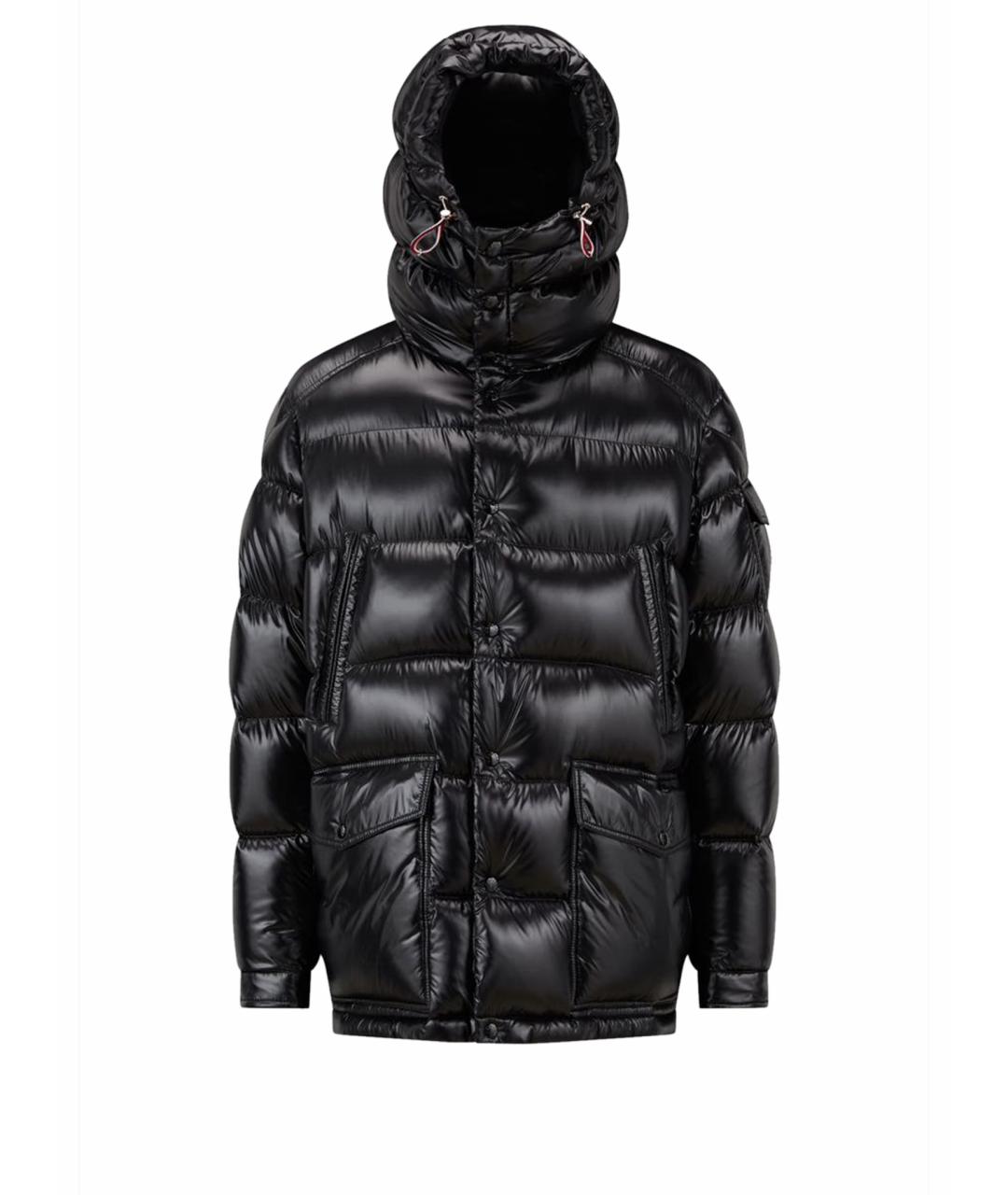 MONCLER Черный пуховик, фото 1