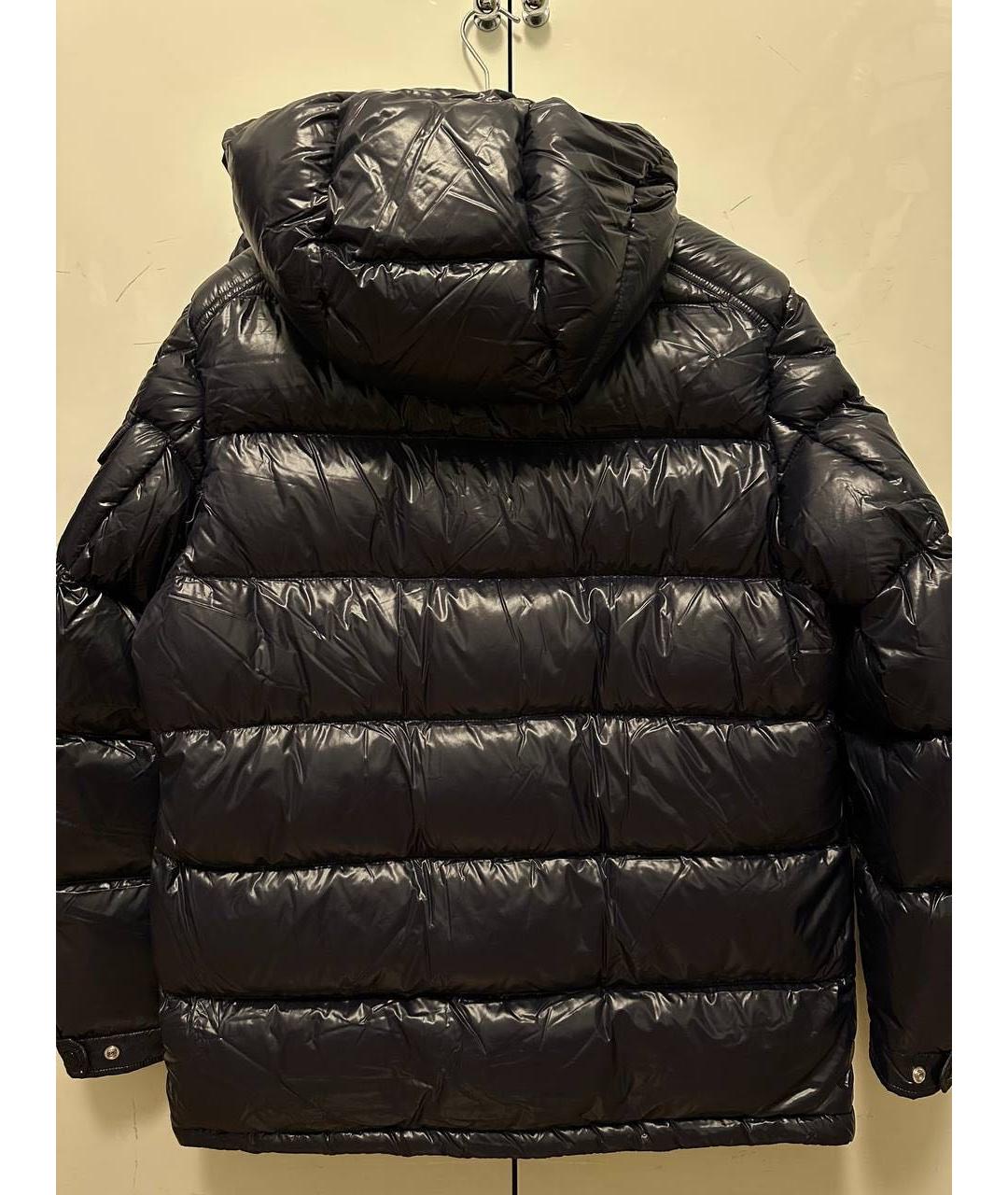 MONCLER Черный пуховик, фото 3