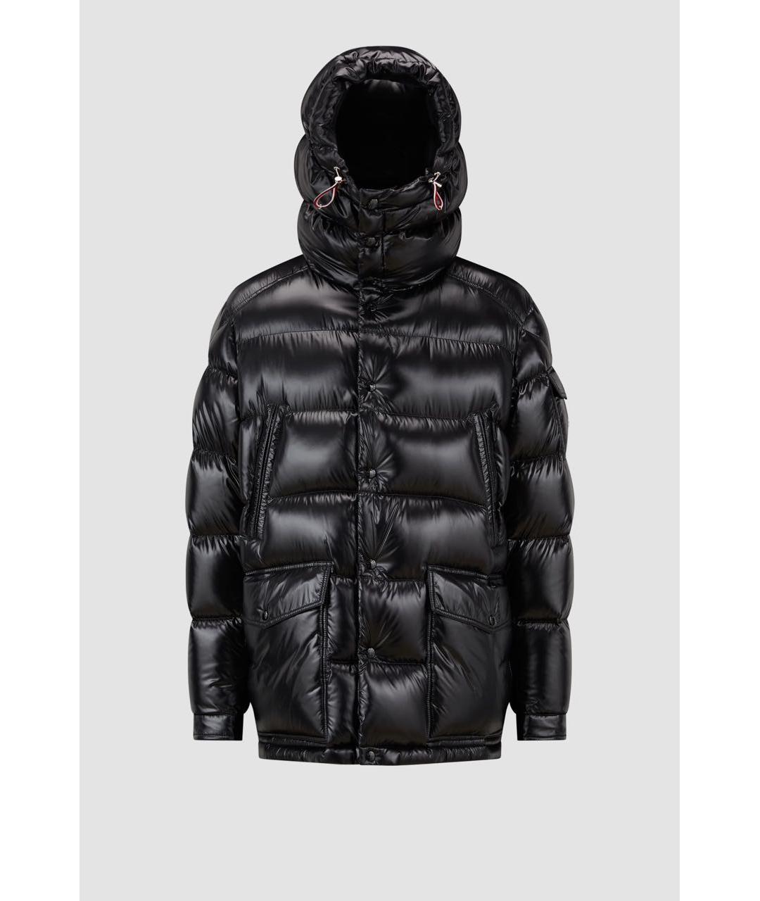 MONCLER Черный пуховик, фото 9