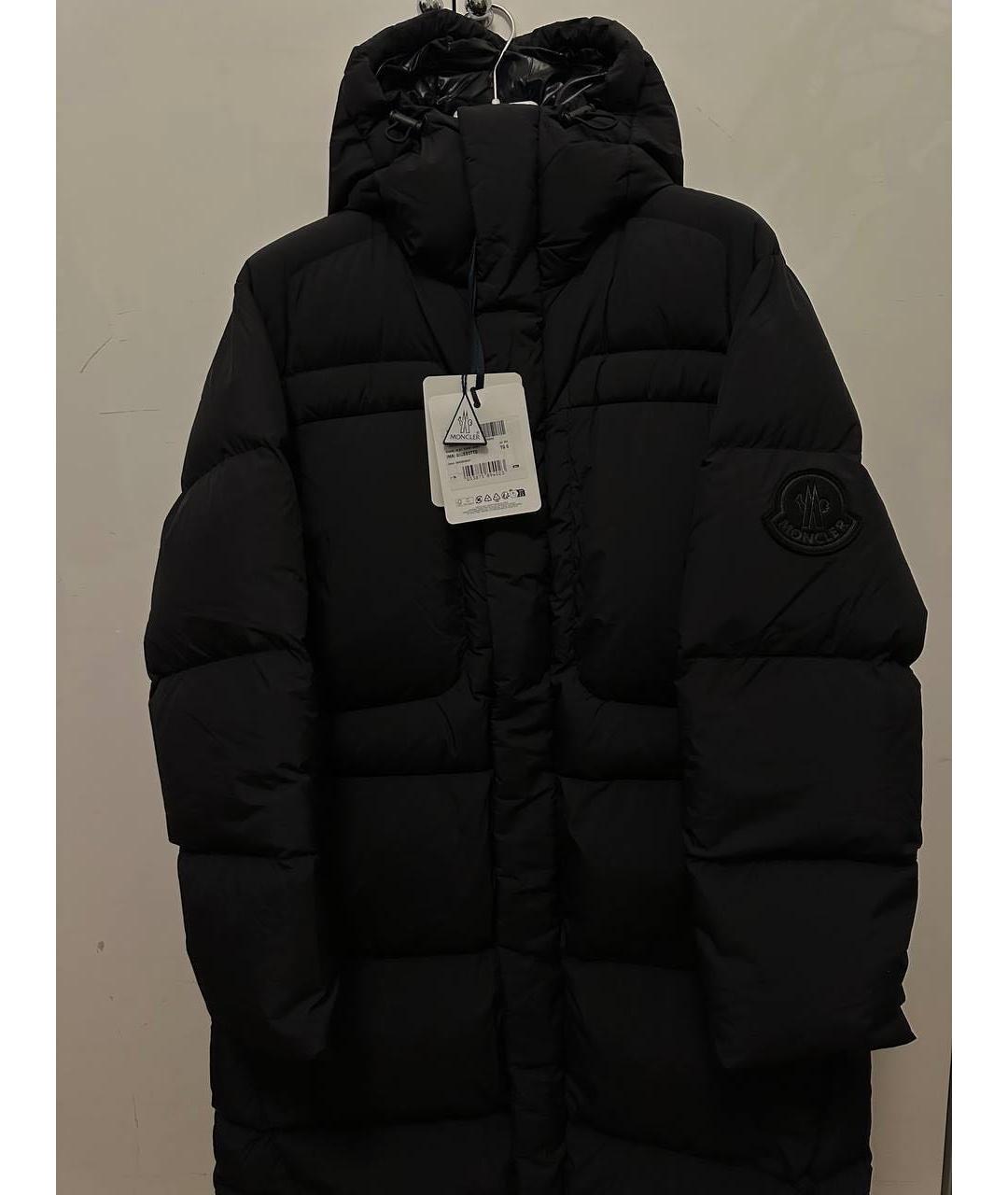 MONCLER Черный пуховик, фото 2