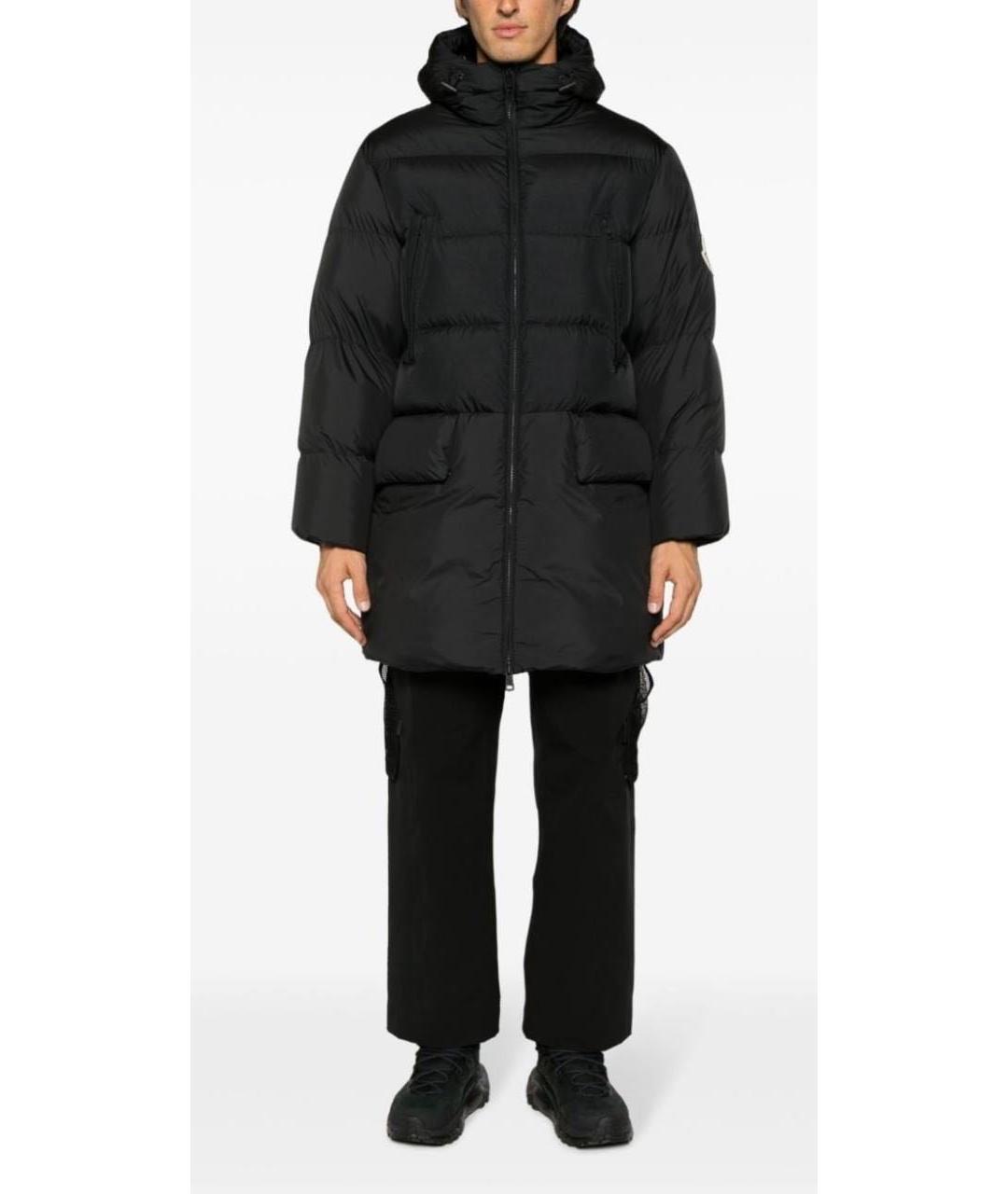 MONCLER Черный пуховик, фото 4