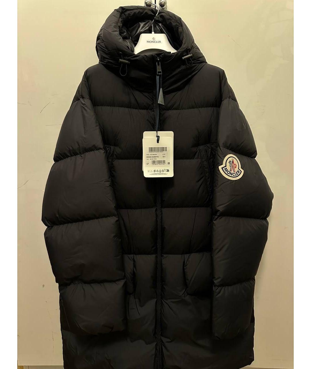 MONCLER Черный пуховик, фото 2