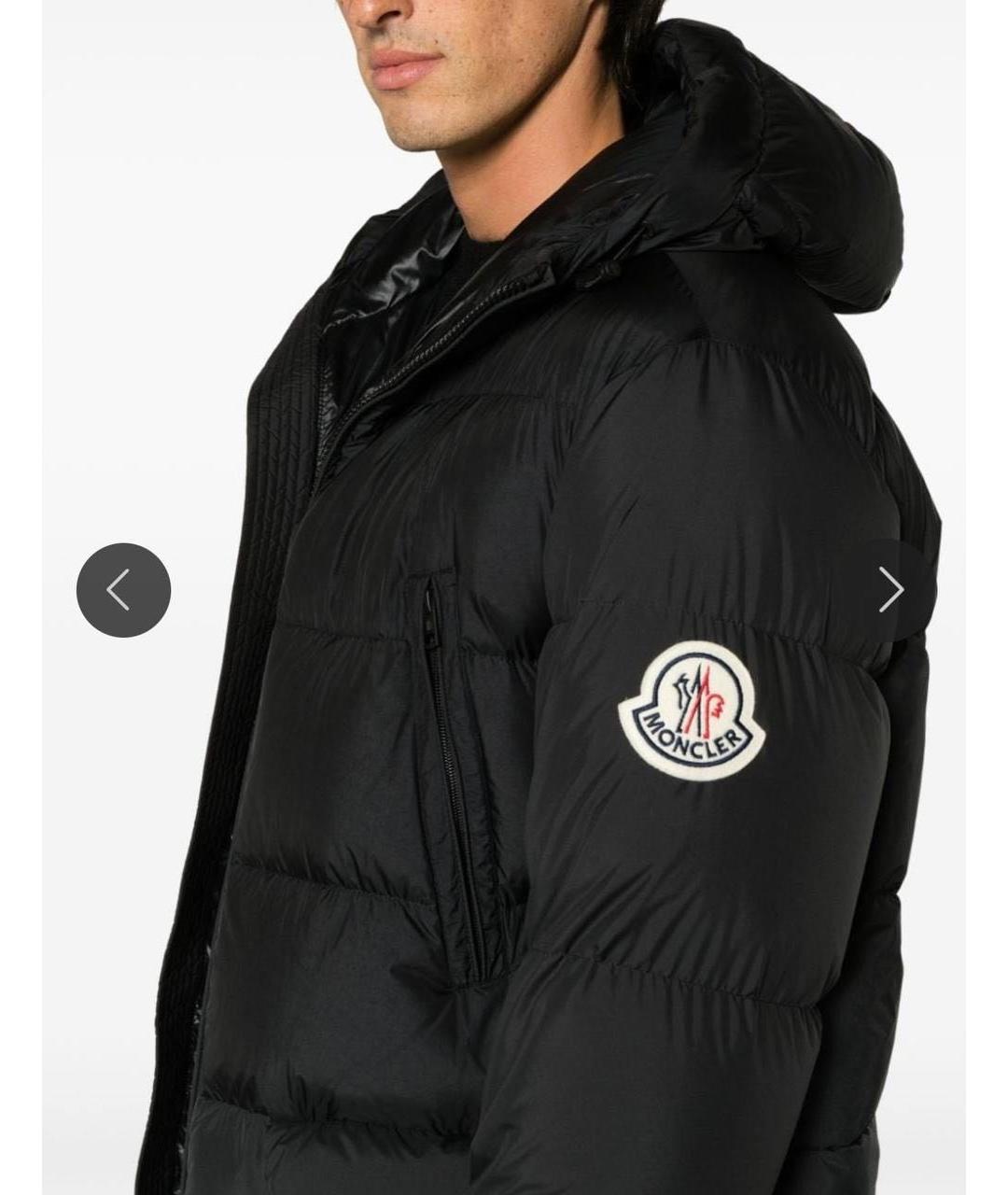 MONCLER Черный пуховик, фото 6