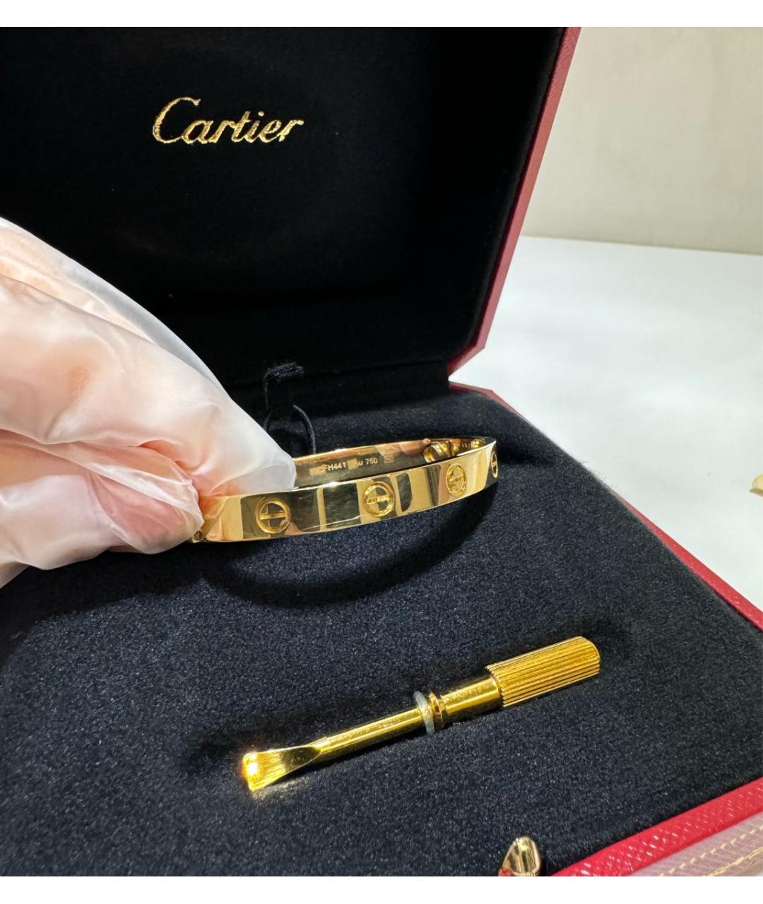 CARTIER Желтый браслет из желтого золота, фото 4