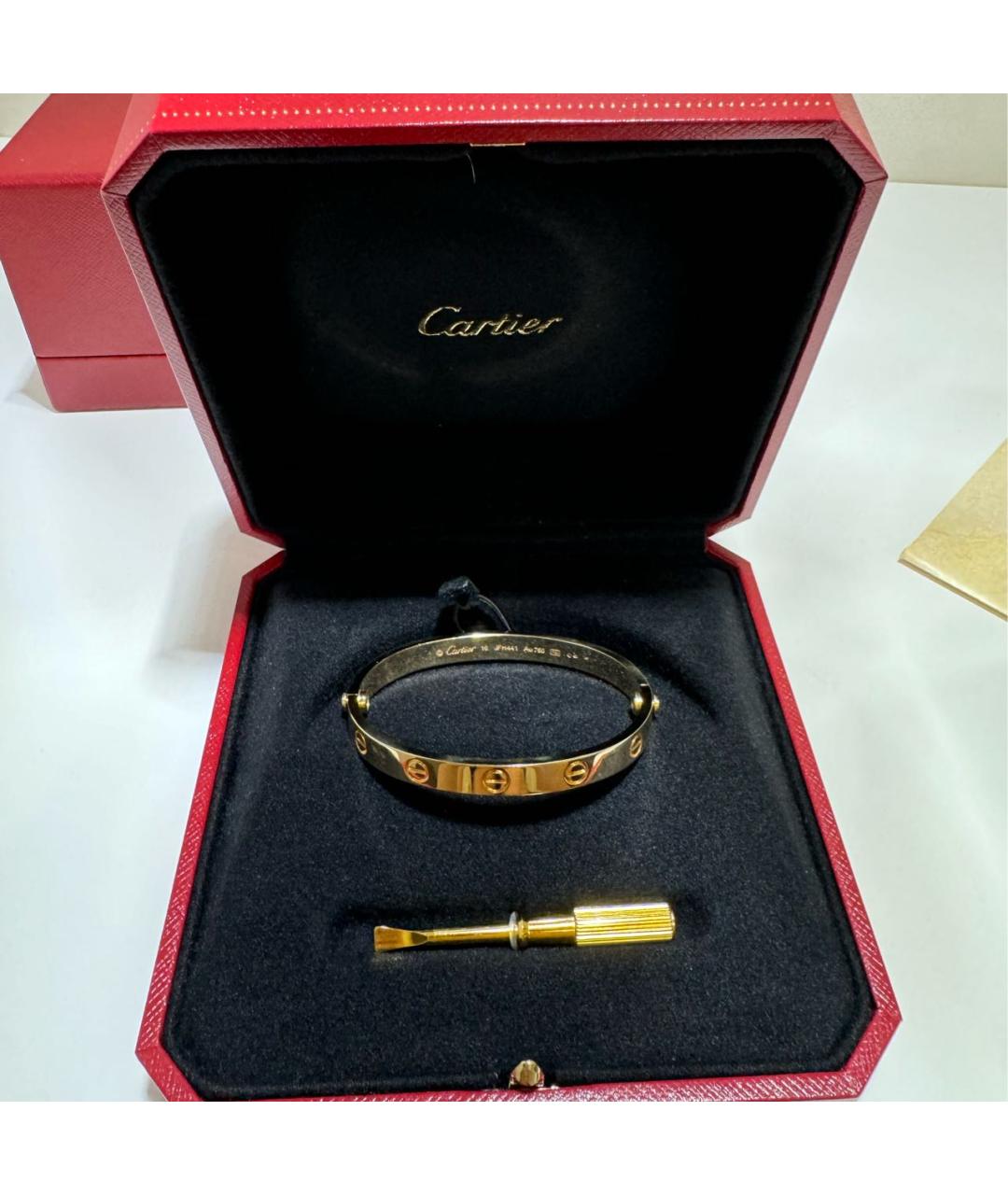 CARTIER Желтый браслет из желтого золота, фото 2