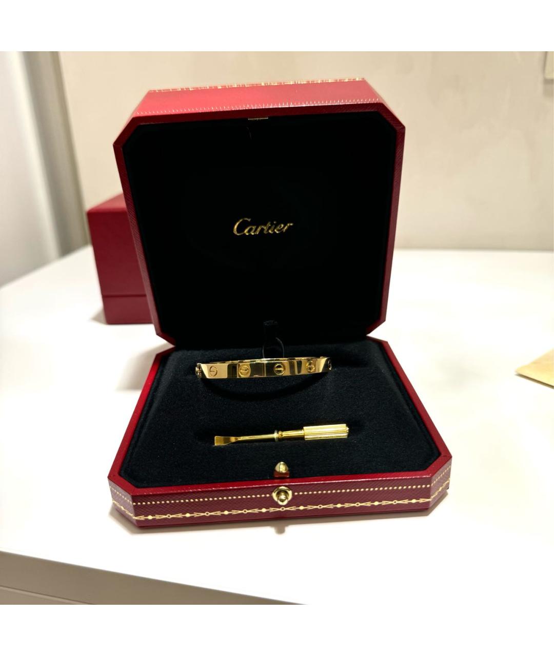 CARTIER Желтый браслет из желтого золота, фото 3