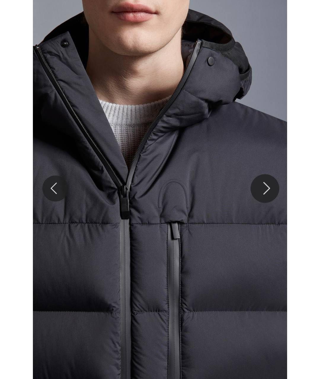 MONCLER Черный жилет, фото 6