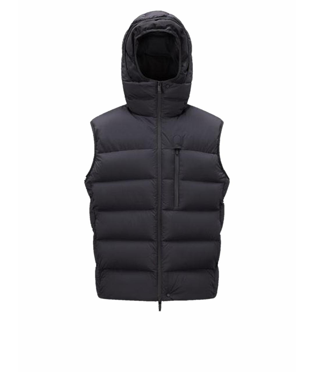 MONCLER Черный жилет, фото 1