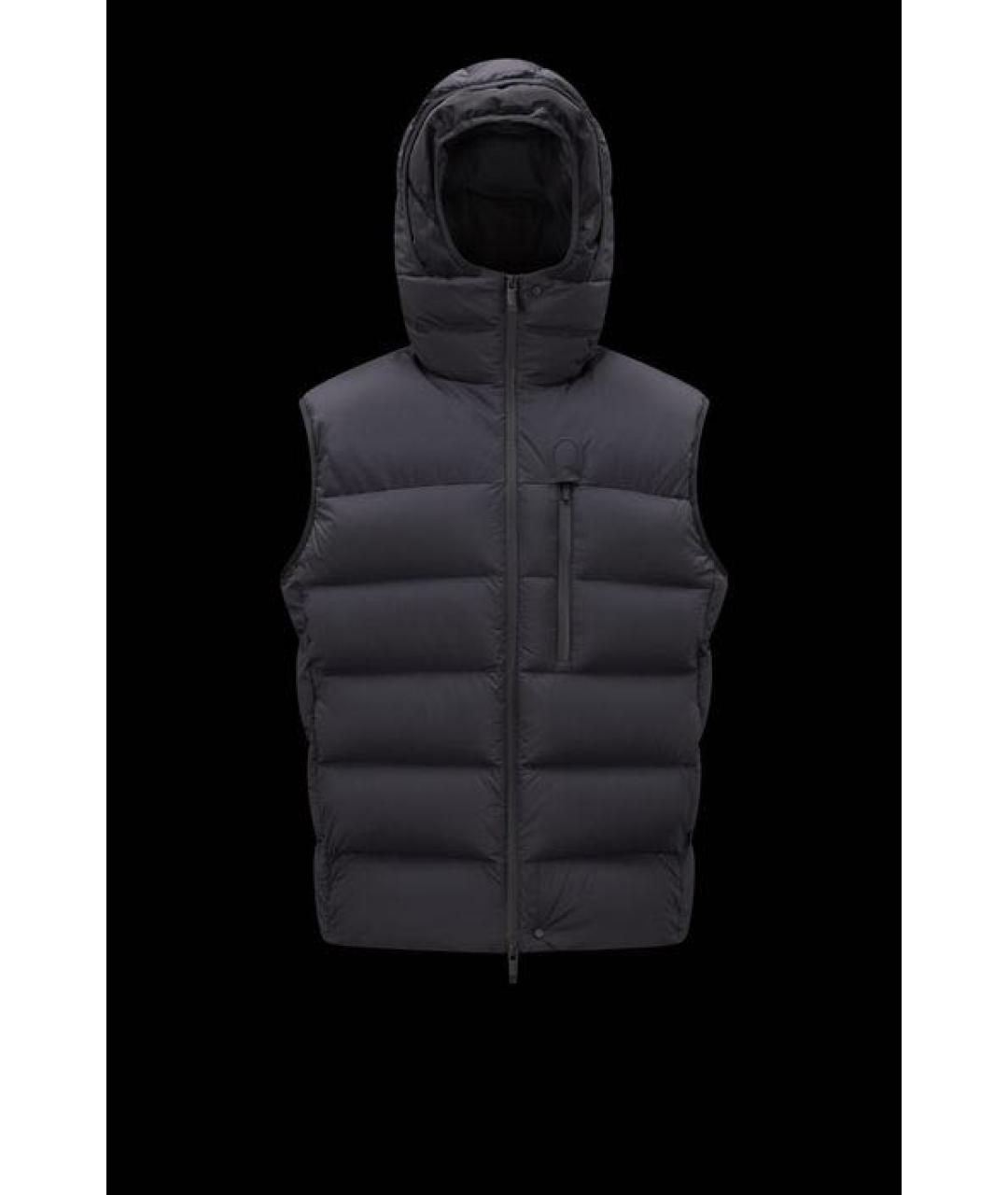 MONCLER Черный жилет, фото 9